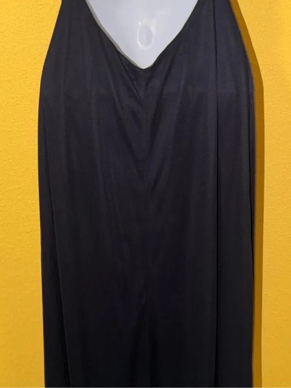 Xscape Black Halter Maxi Dress with Beaded Waist - Image 11