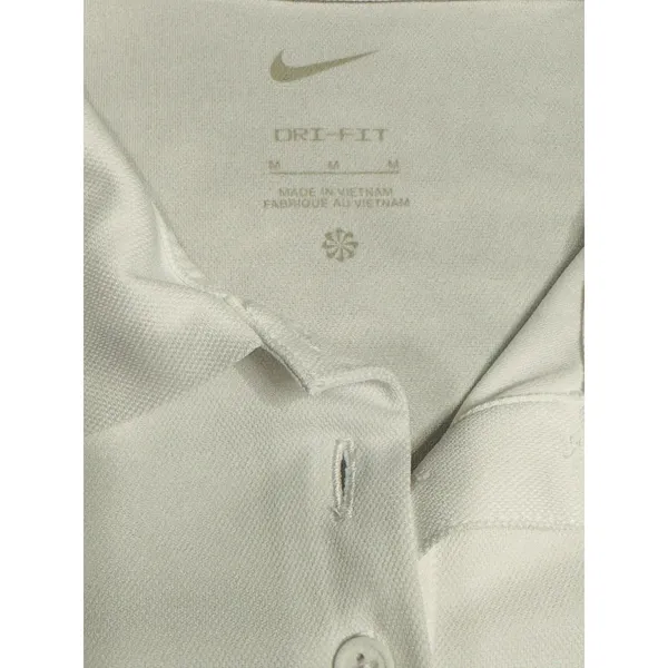Nike Women’s Dri-fit University Of WKU Basketball White Short Sleeve Polo Medium - Image 6