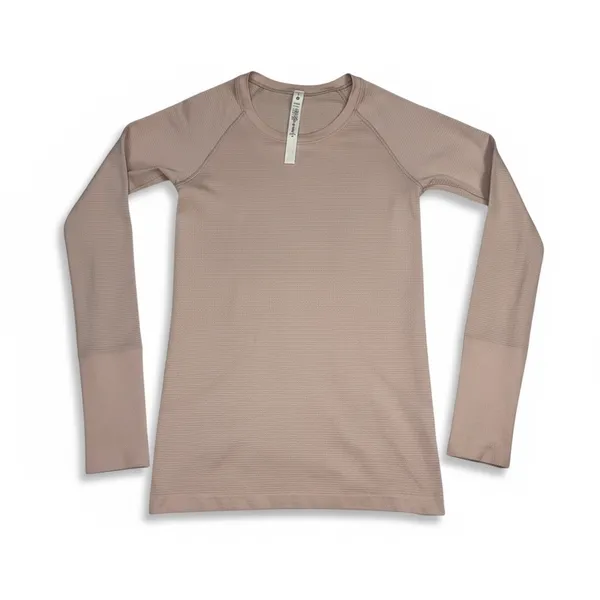 Lululemon Light Pink Long Sleeve Swiftly Tech Size 6 - Image 3