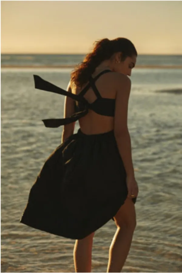 Maeve Anthropologie Bow Back Tie Midi Dress - Image 2