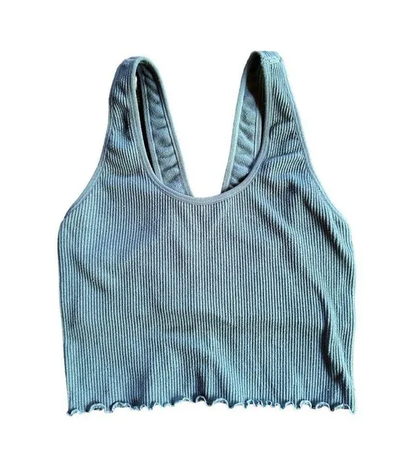 Spiritual Gangster Crop Tank Sage Green Size Small - Image 2