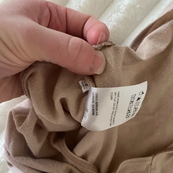 Reformation Beige Sleeveless Bodysuit - Image 9
