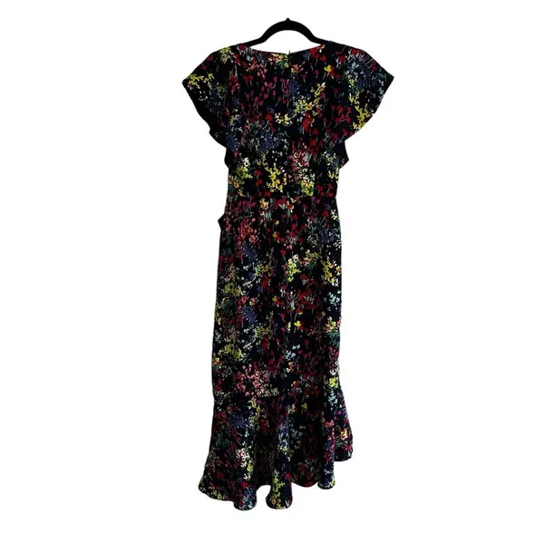 Phase Eight Sheldon Floral Ruffle Asymmetrical Midi Dress Size 2 NWT - Image 7