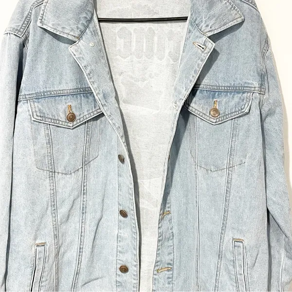 Nickelodeon‎ Rugrats Angelica Size XL Princess Jean Denim Jacket Cotton Coat - Image 3