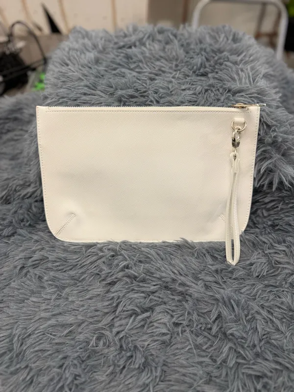 White House Black Market Floral Studded White Wristlet Clutch - Image 2