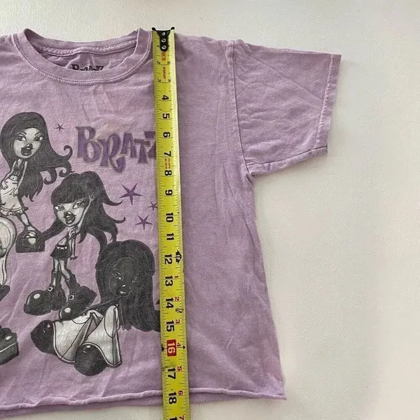 Bratz Graphic Tee | Purple Y2K Baby Tee | Size XS - Image 6