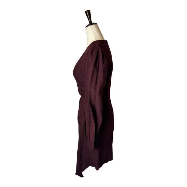 The Fifth Label Dress Women‎ XS Plum Long V Neck Linen Blend Tide Dress NWT - Image 6