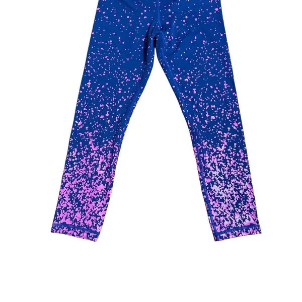 Zyia‎ Active Splash Navy Pink Light n Tight Hi-Rise Athletic Leggings 7/8 Sz 6-8 - Image 6