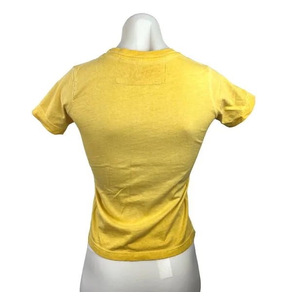 Aviator Nation Yellow Austin TX Crewneck Short Sleeve Graohic T-Shirt Top Sz XS - Image 2