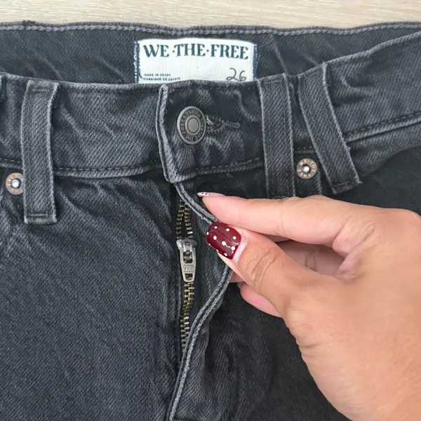 Free People We the Free Risk Taker jeans in washed black denim - Image 6