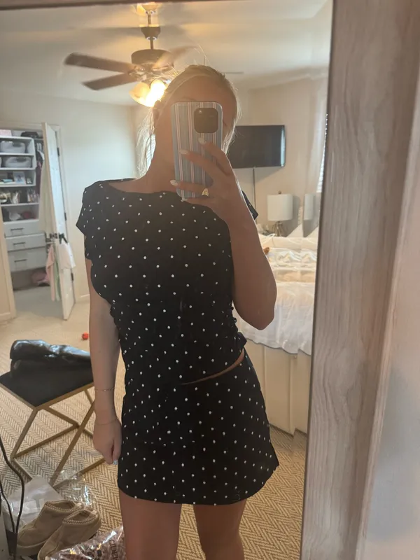 Cider black and white skirt set - Image 2