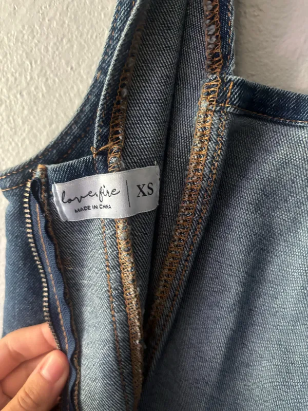 Love, Fire Denim dress - Image 3