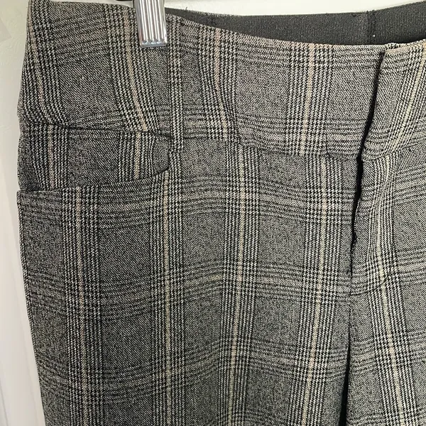 Apt 9 Plaid Straight Dress Pant 8 Businesswear - Image 3