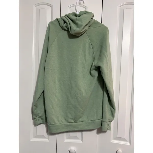 Good Land Supply Co Hoodie Central Standard Distillery Funnel Neck Green‎ L - Image 5