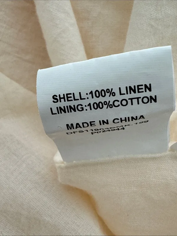 Dissh Elena buttermilk linen quiet luxury dress Size: 8 - Image 11