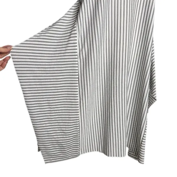 Zara‎ Trafaluc Pinafore Dress S Black White Stripes Apron Cover Up Asymmetrical - Image 5