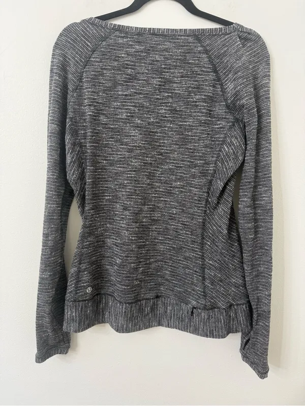 {10} Lululemon Race Your Pace Long Sleeve Coco Pique Black - Image 4