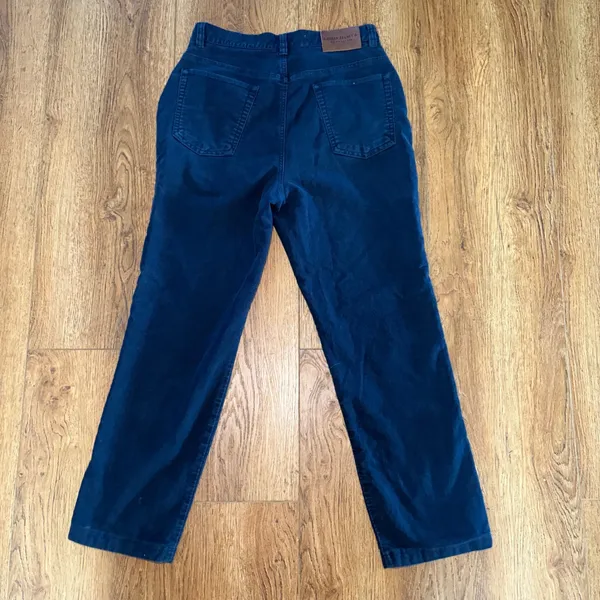 Lauren Jeans Co Navy Blue Twill Pants Womens 8 High Rise Straight Leg Cotton - Image 11