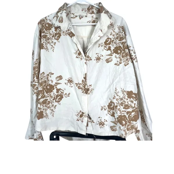 Free People Early Morning Sleep Set PJ'S Pajama Top & Bottom Matching Lounge - Image 4