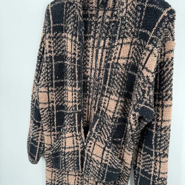 Skims Cozy Knit Plaid Jumpsuit Romper - Image 10