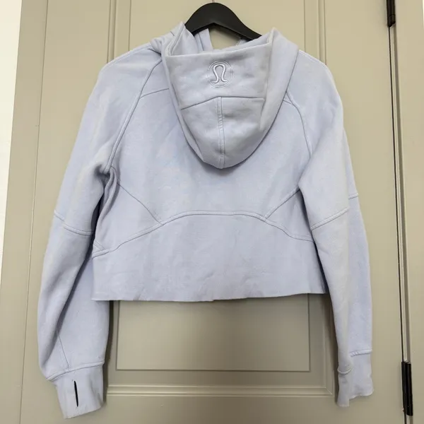 Lululemon Scuba Oversized Full Zip Hoodie - Pastel Blue - XS/S - Image 3