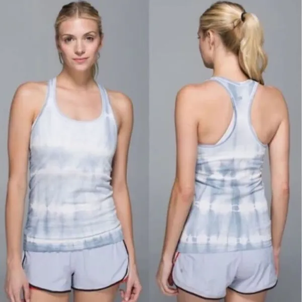 Lululemon Swiftly Tech Tank Blue Tie Dye - Image 2