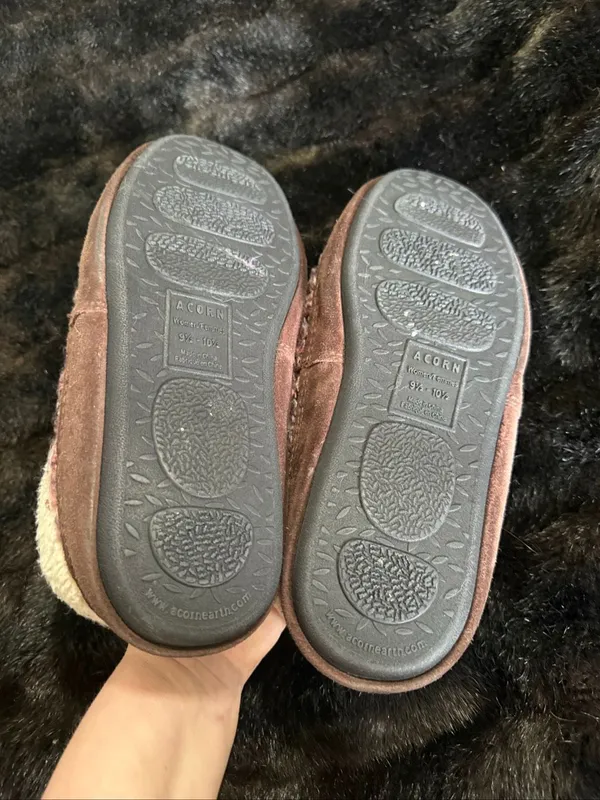 ACORN WOMENS SLIPPERS 9.5 - 10.5 JAM Raspberry MULE CLOG BERBER LINED - Image 4