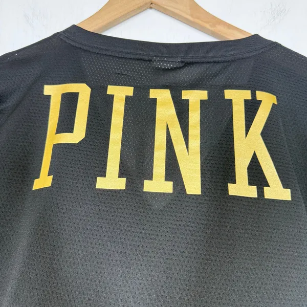 Victoria's Secret New Orleans Saints T-Shirt Sz Medium Black Sequin Football NFL - Image 8