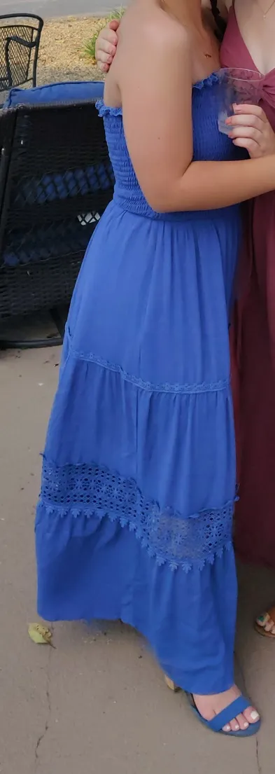 Cornflower Blue Maxi Dress - Image 7
