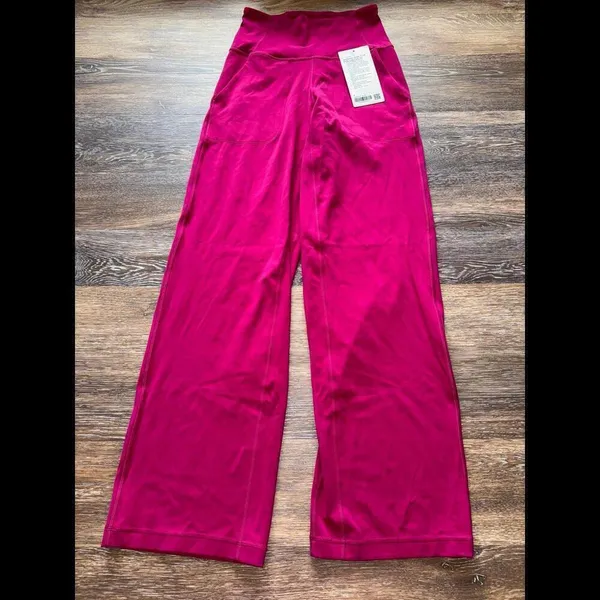 Lululemon Align Wide-Leg High Rise 31” Wild Berry Size 4 NWT - Image 5