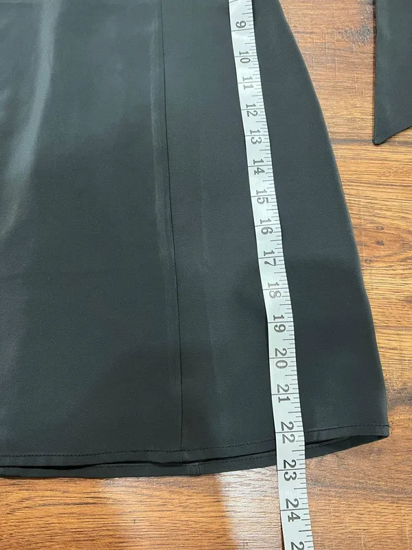 Urban Outfitters Satin Halter Minidress Black Sz S - Image 6