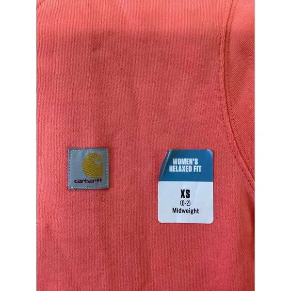 Carhartt Womens Tencel Fiber Series‎ Relaxed Fit Sweatshirt TS6179-W Coral XS - Image 2