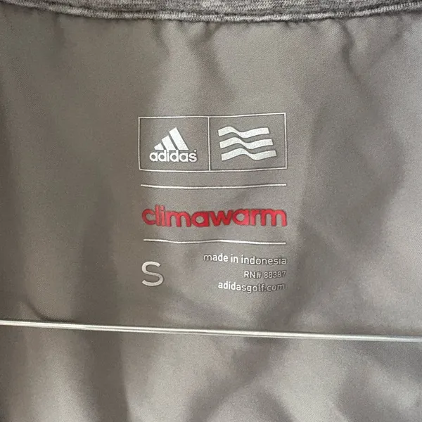 Adidas Climawarm Women's Quilted Gray Vest S - Image 3