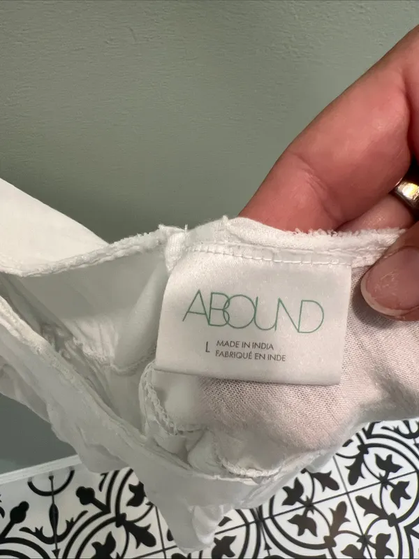 Abound White Peplum Camisole Tank - Image 3