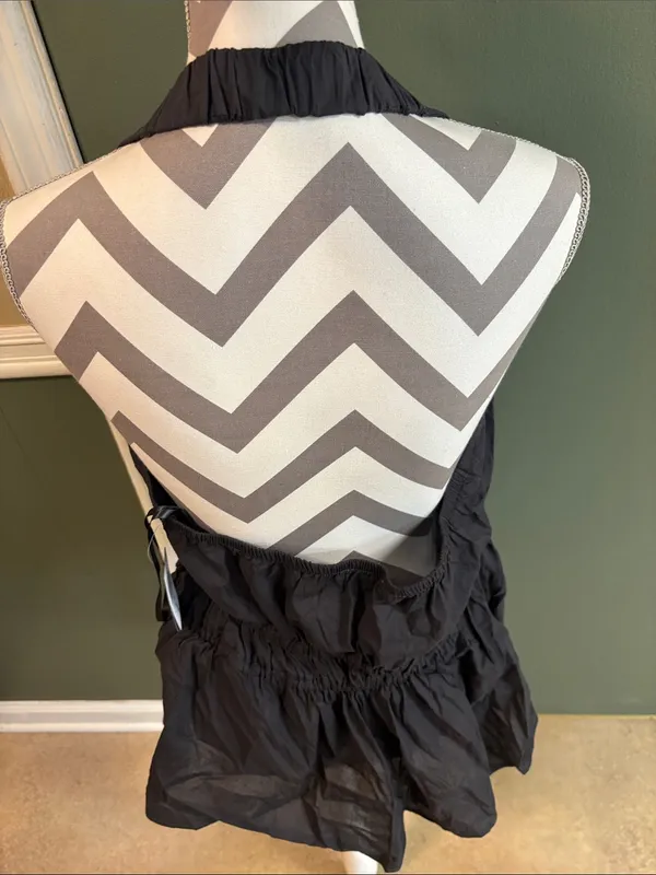 torrid Charcoal Gray Deep V Halter Tank - Image 2