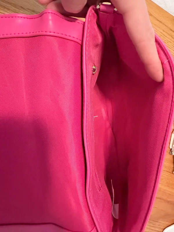 Hot Pink Cross Body Bag - Image 4