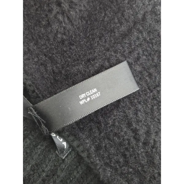 AQUA Womens Black Faux Fur Suede Knit Mixed Media Cardigan Jacket Large L‎ - Image 6