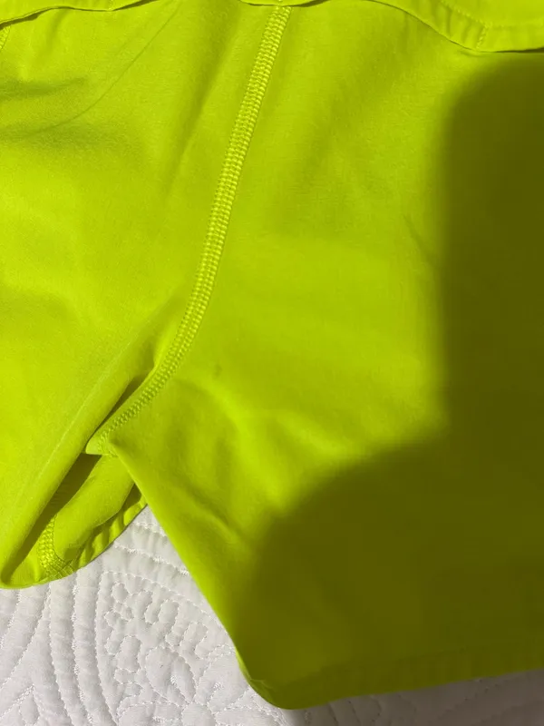 Neon Yellow 4” Speed Up Lululemon Shorts - Image 3