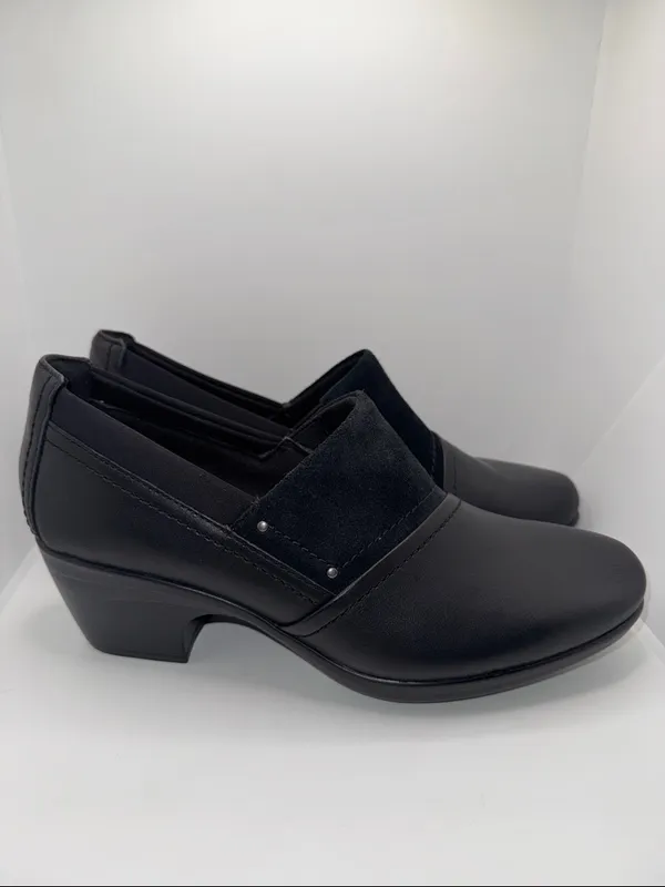 Clarks Emily Step Loafer Bootie Shoes Black Leather Women’s 9 - Image 3