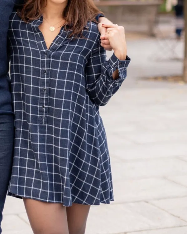 Mango Plaid Dress - Image 4