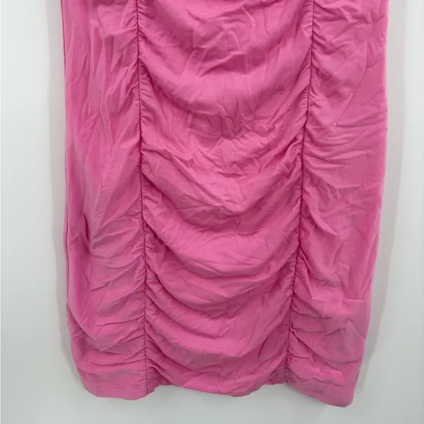 Aritzia Wilfred Pink Mini Ruched Party Rushing Lydia Barbie Dress Size Xs - Image 7