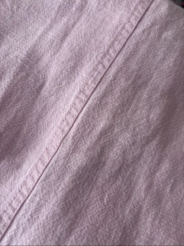 Free People Lotta Love Linen Trousers Pink Rose Size 10 - Image 8