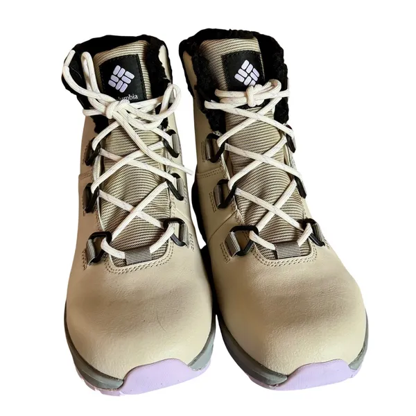 Columbia‎ Women's Moritza Winter Boots 7 Light Clay Morning Mist NEW - Image 3