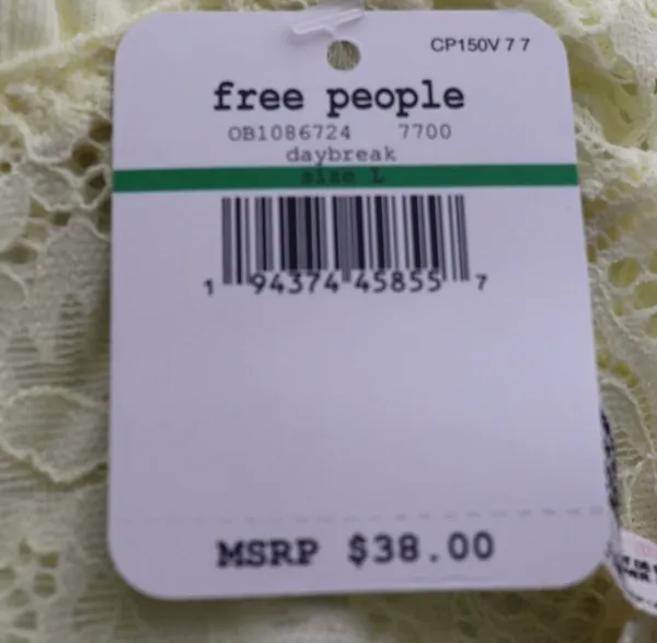 Free People NWT Teagan Bralette Size Large - Image 5