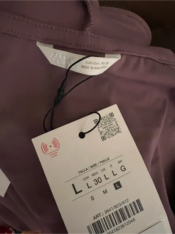 Zara Mauve Hooded Zip-Up Jacket NWT - Image 4