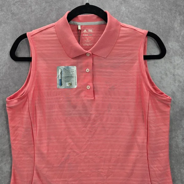 Adidas Pink Flamingo Clima Cool Golf Sports Active Sleeveless Shirt Top M Medium - Image 3