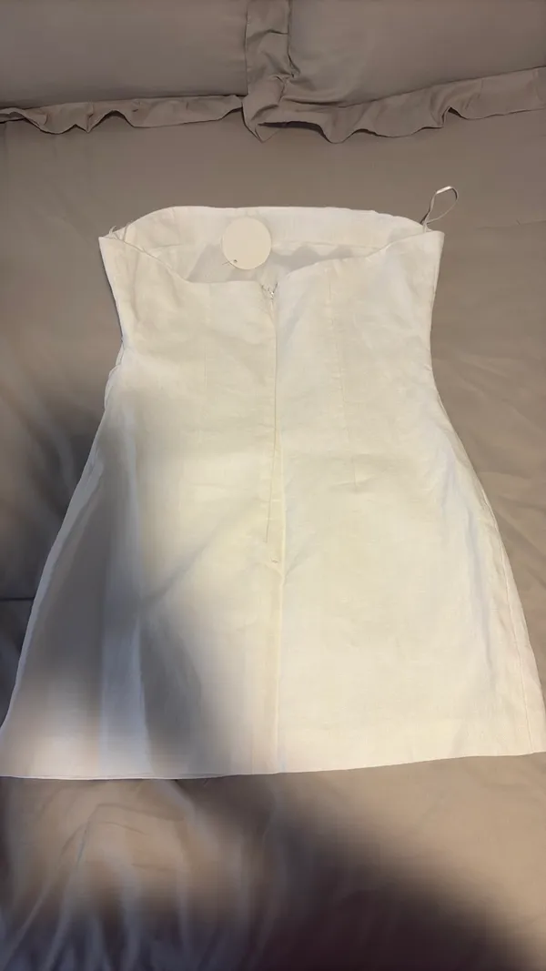 Olivaceous Dress Mini White - Image 2