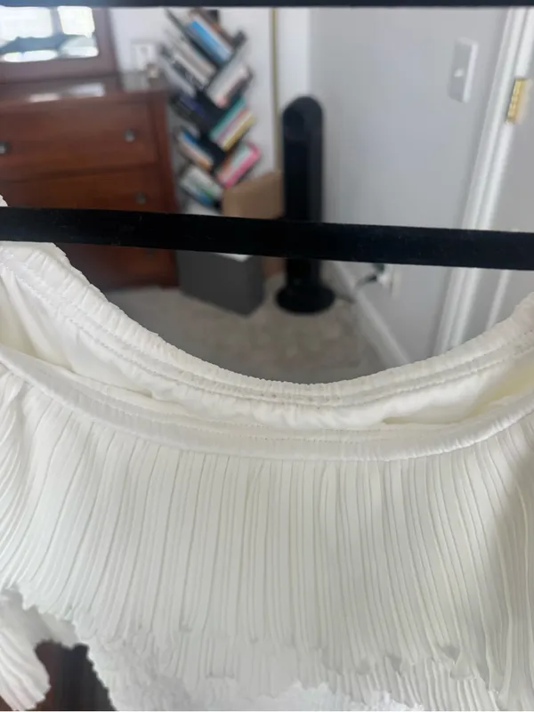 SheIn Elegant White Off the Shoulder Midi Dress - Image 3