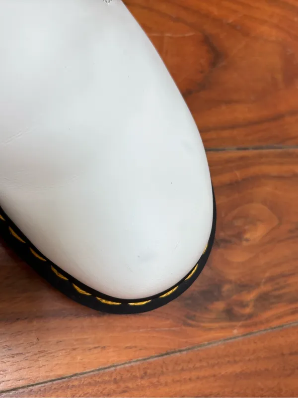 Dr. Martens 2976 Chelsea Boot in White Smooth 6 - Image 12