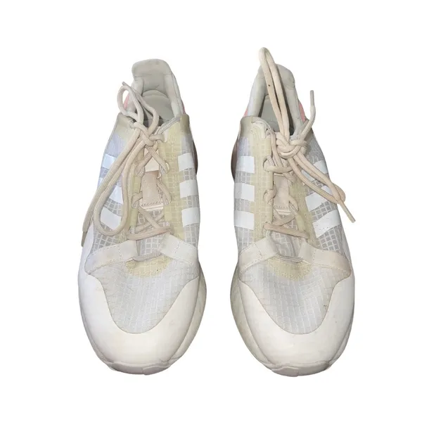 Adidas Women ZX 2K Boost Sneakers Shoes White Blush Colorway Athletic Running - Image 2